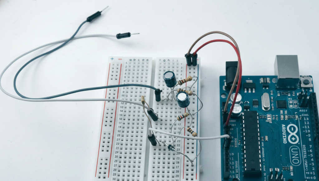 osciloscópio montado
